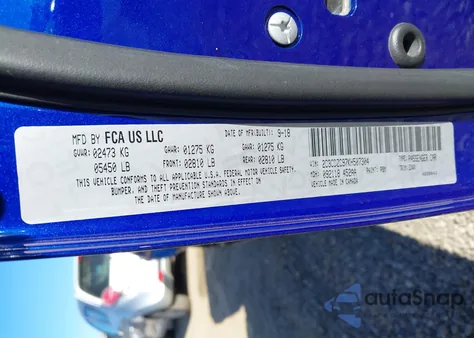 2019 Dodge Challenger Srt Hellcat z USA, uszkodzony, nr VIN 2C3CDZC97KH507304